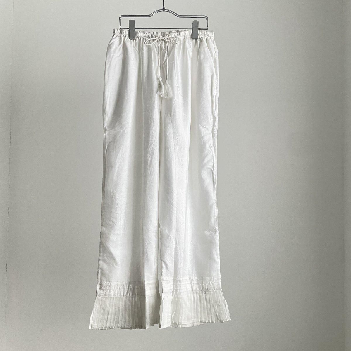 BUNON Kahdi Silk Hem Tuck Pants/BN2352*PT#IT - ARTHUR BUNON Kahdi Silk Hem Tuck Pants/BN2352*PT#IT - ARTHUR