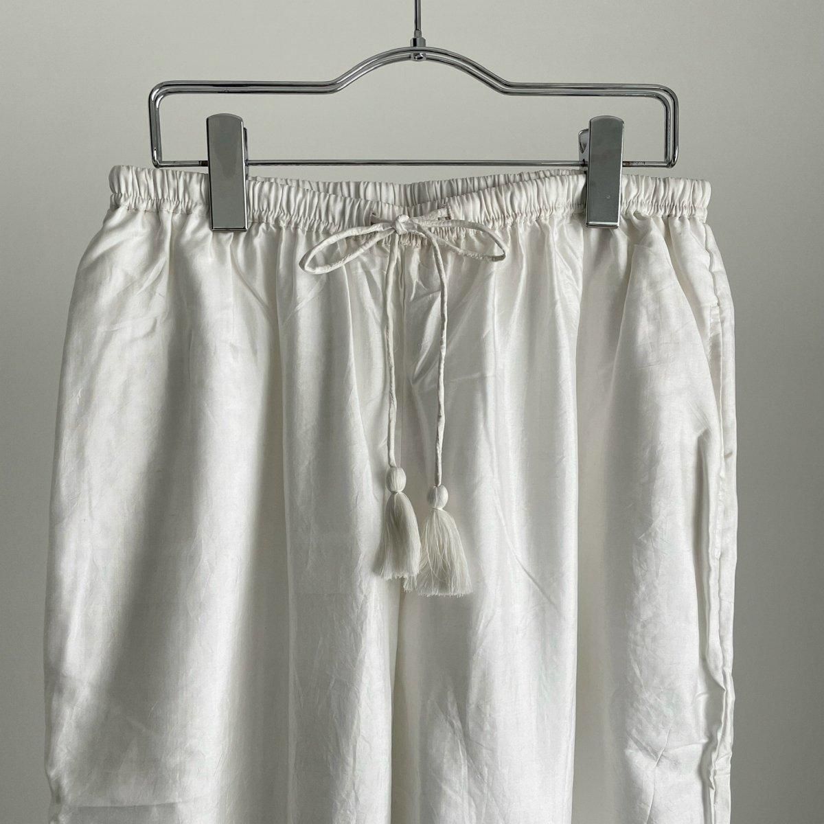 BUNON Kahdi Silk Hem Tuck Pants/BN2352*PT#IT - ARTHUR BUNON Kahdi Silk Hem Tuck Pants/BN2352*PT#IT - ARTHUR