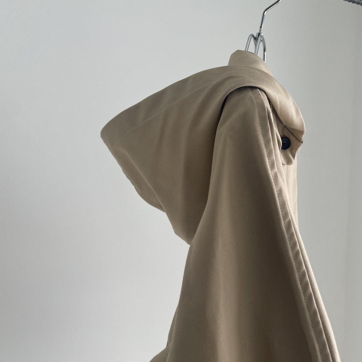 TENNE HANDCRAFTED MODERN cotton long cape coat(キャメル