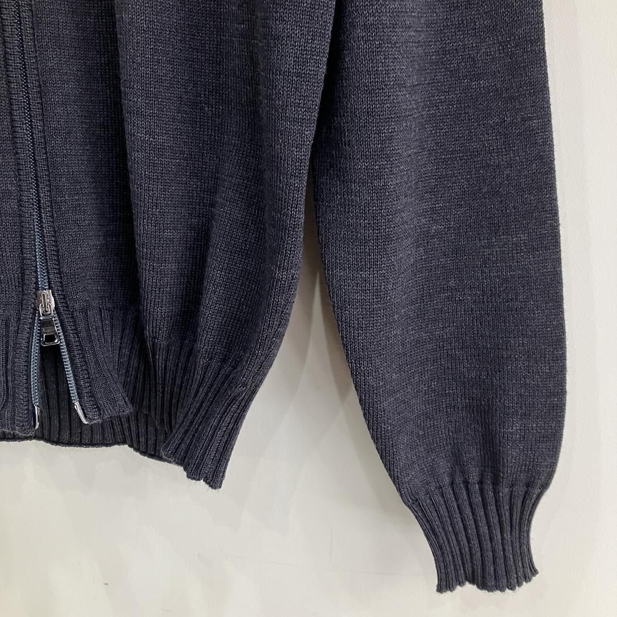 フェランテ ジップアップカーディガン スタンドカラーニットブルゾン