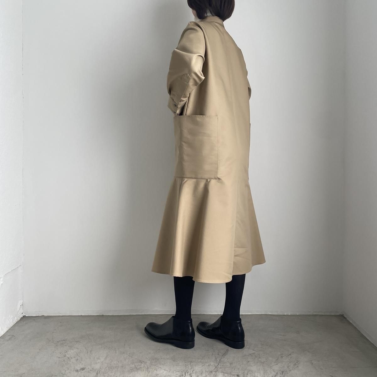 tenne handcrafted modern マーメイド　ワンピース　コート TENNE HANDCRAFTED MODERN mermaid dress(コットンポリエステル