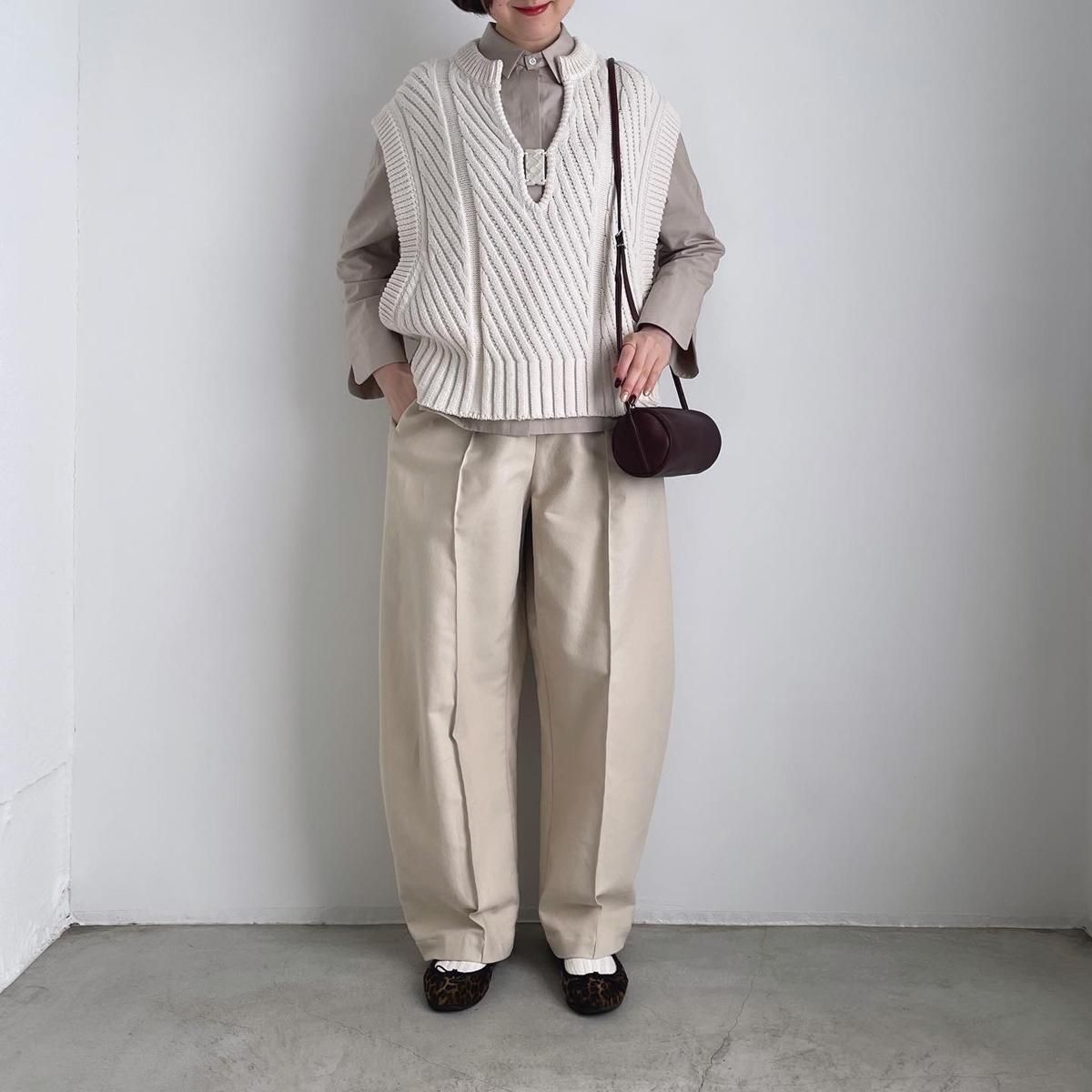 TENNE HANDCRAFTED MODERN curve pants(コットンモールスキン TENNE HANDCRAFTED MODERN curve pants(コットンモールスキン
