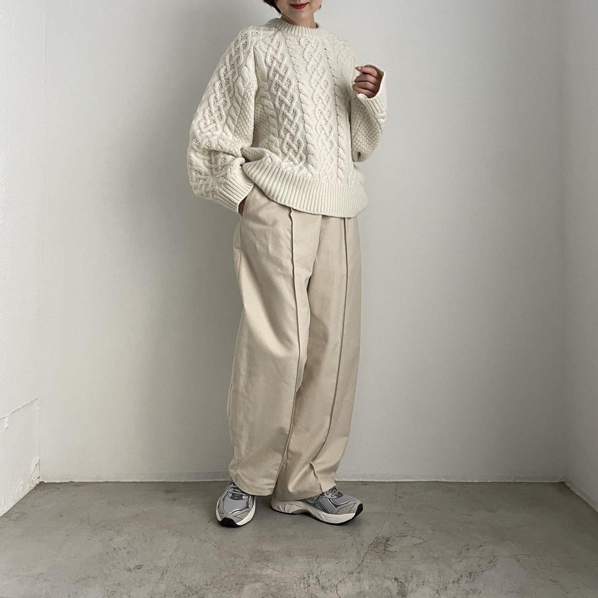 TENNE HANDCRAFTED MODERN curve pants(コットンモールスキン