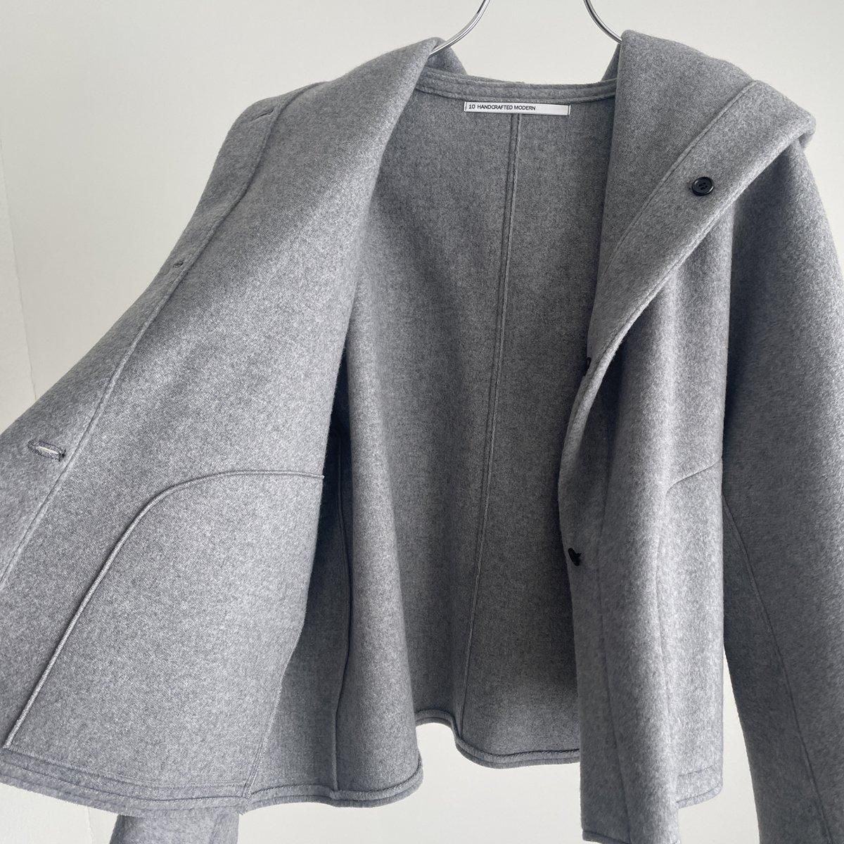 TENNE HANDCRAFTED MODERN super 140s short hood coat/0019*CT