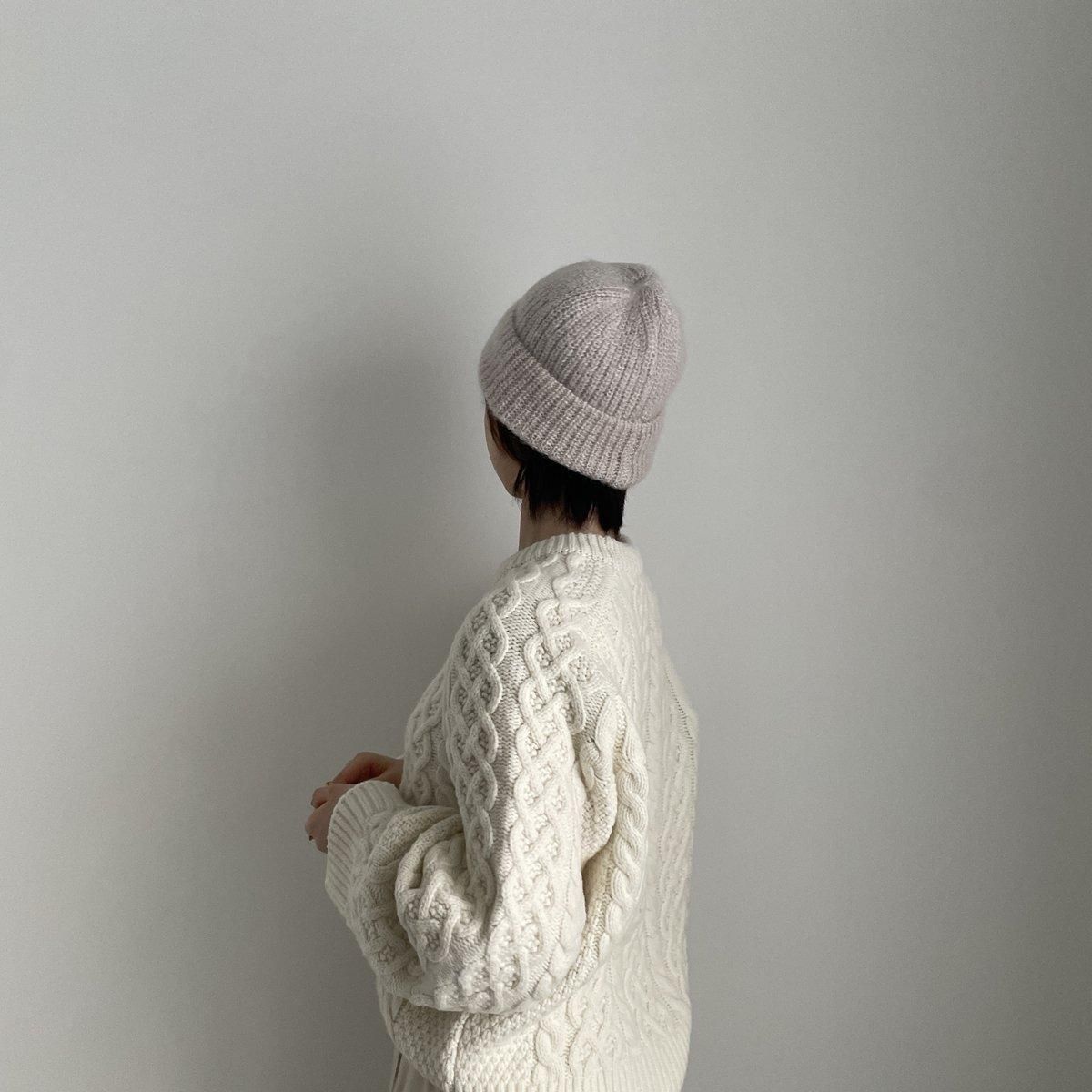 chisaki Ao モヘヤシルクニット帽 *HA#IT* - ARTHUR FASHION WORLD