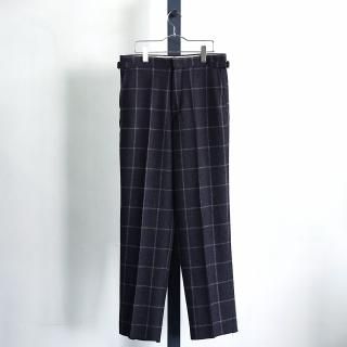 Fendart modelate pants with side adjuster (harris tweed windowpane) / FE2425AW03*PT#GH