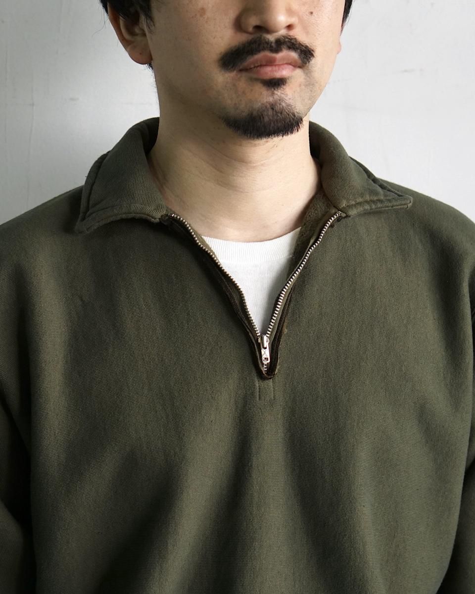 A.PRESSE 2025 Style 1 Vintage Half Zip Sweat Shirt / 25SAP A.PRESSE 2025 Style 1 Vintage Half Zip Sweat Shirt / 25SAP