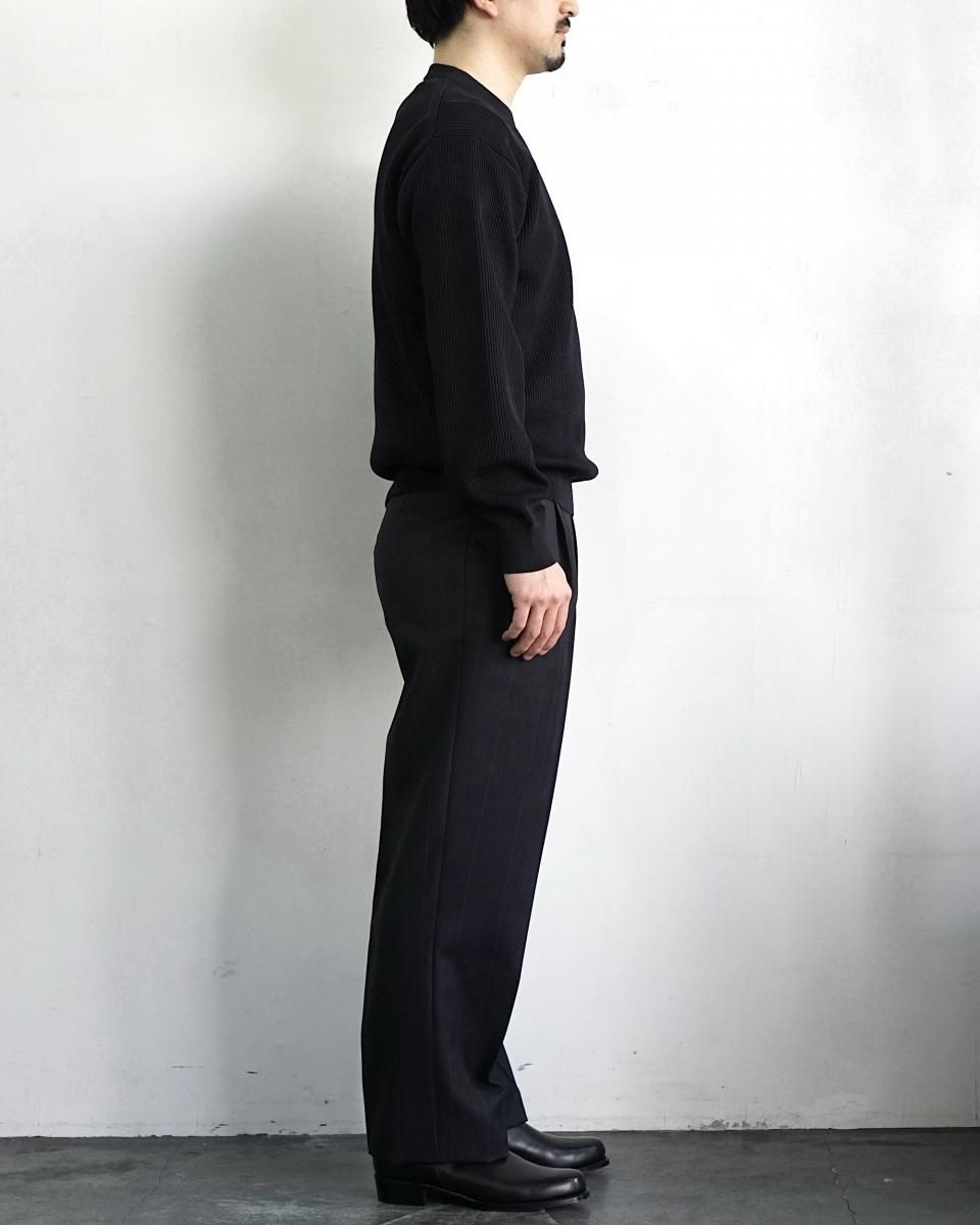 25SS AURALEE FLAT YARN RIB KNIT P/O / A25SP01SY*KN#GH 25SS AURALEE FLAT YARN RIB KNIT P/O / A25SP01SY*KN#GH