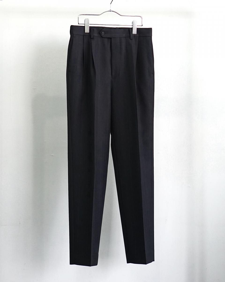 25SS AURALEE BLUEFACED WOOL TWO-TUCK SLACKS / A25SP02BA*PT 25SS AURALEE BLUEFACED WOOL TWO-TUCK SLACKS / A25SP02BA*PT