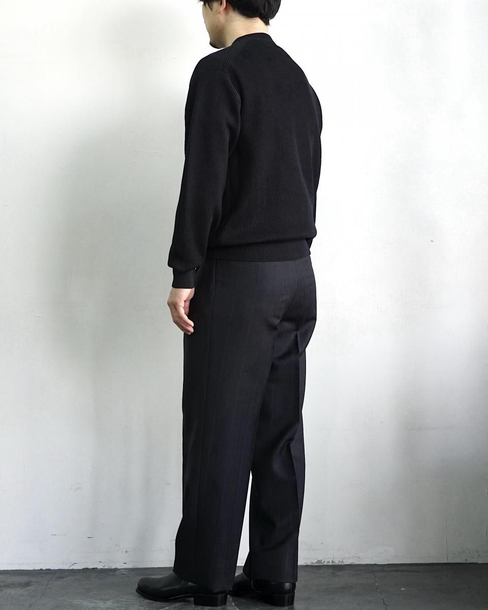 25SS AURALEE BLUEFACED WOOL TWO-TUCK SLACKS / A25SP02BA*PT 25SS AURALEE BLUEFACED WOOL TWO-TUCK SLACKS / A25SP02BA*PT