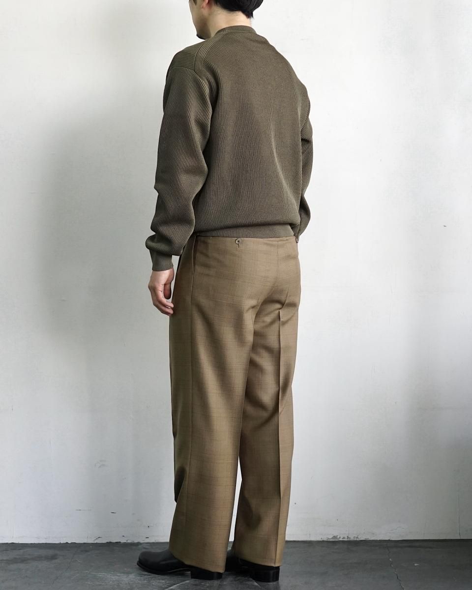 25SS AURALEE BLUEFACED WOOL TWO-TUCK SLACKS / A25SP02BA*PT 25SS AURALEE BLUEFACED WOOL TWO-TUCK SLACKS / A25SP02BA*PT