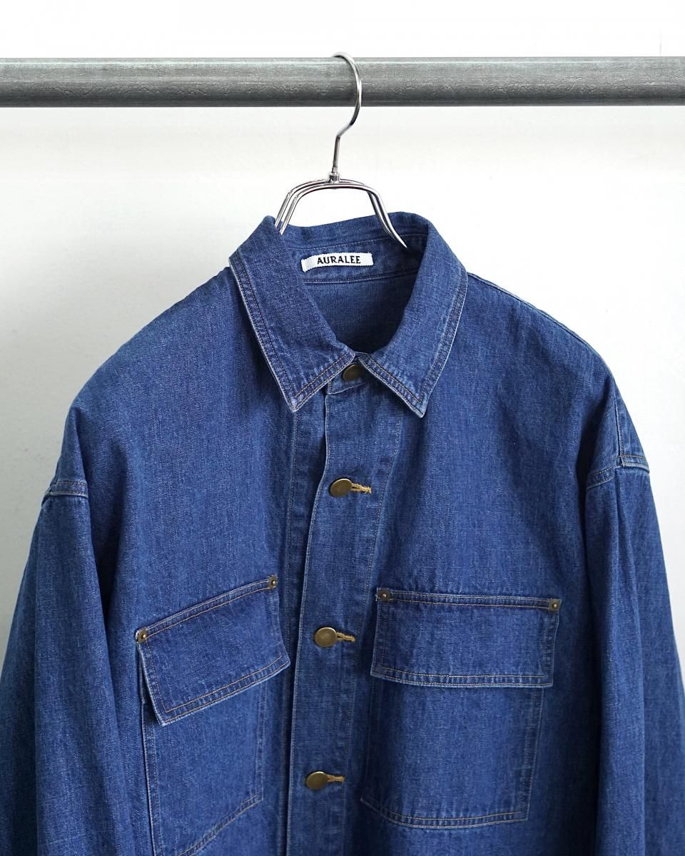 25SS AURALEE SELVEDGE LIGHT OZ DENIM SHIRT / A25SS01SD*SL#GH 25SS AURALEE SELVEDGE LIGHT OZ DENIM SHIRT / A25SS01SD*SL#GH