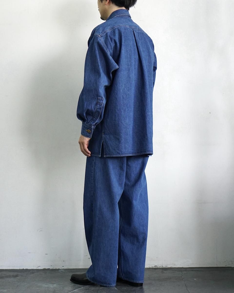 25SS AURALEE SELVEDGE LIGHT OZ DENIM SHIRT / A25SS01SD*SL#GH 25SS AURALEE SELVEDGE LIGHT OZ DENIM SHIRT / A25SS01SD*SL#GH