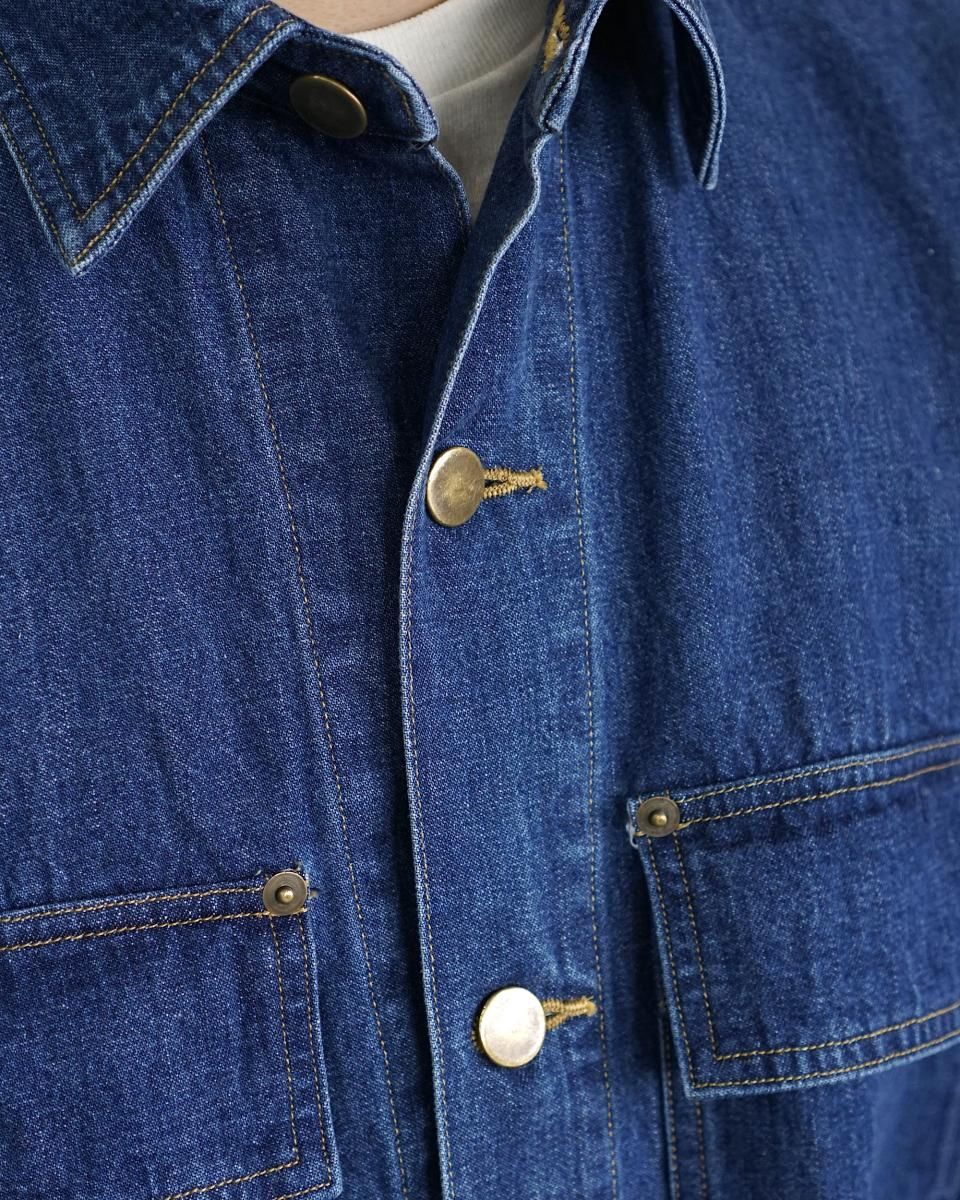 25SS AURALEE SELVEDGE LIGHT OZ DENIM SHIRT / A25SS01SD*SL#GH 25SS AURALEE SELVEDGE LIGHT OZ DENIM SHIRT / A25SS01SD*SL#GH