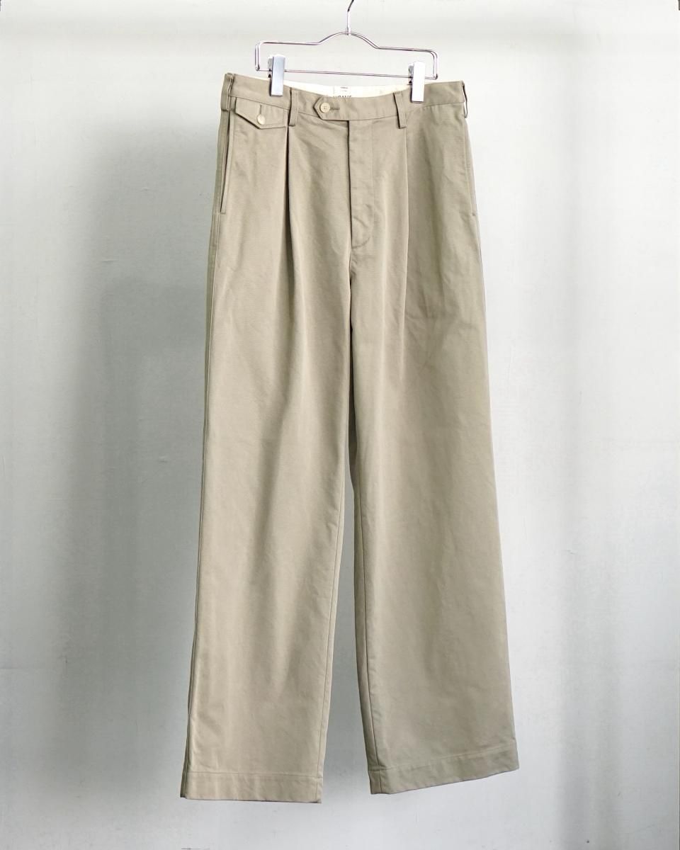 25SS】AURALEE WASHED FINX CHINO BELTED PANTS 