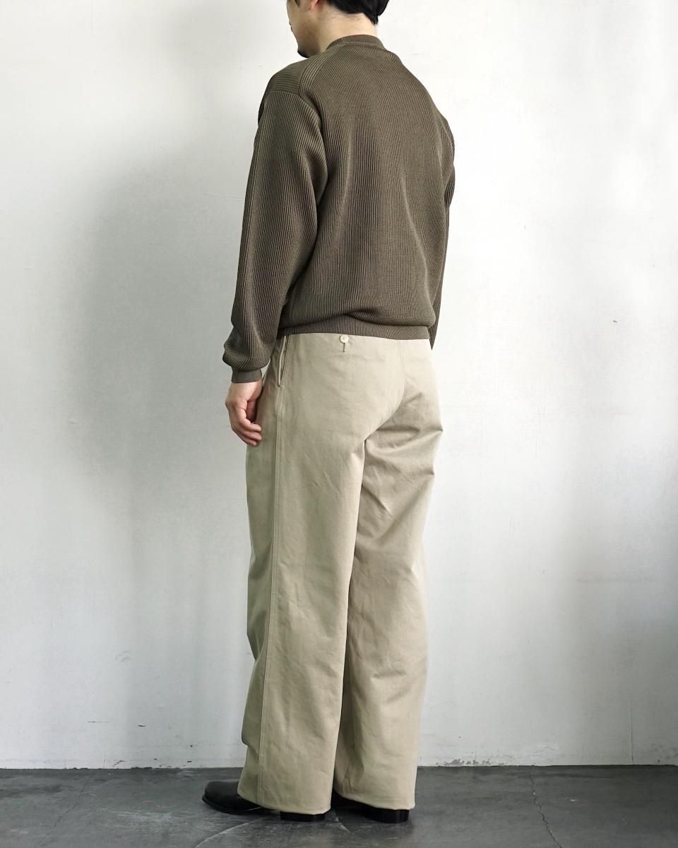 25SS AURALEE WASHED FINX CHINO ONE-TUCK PANTS / A25SP02FC*PT 25SS AURALEE WASHED FINX CHINO ONE-TUCK PANTS / A25SP02FC*PT
