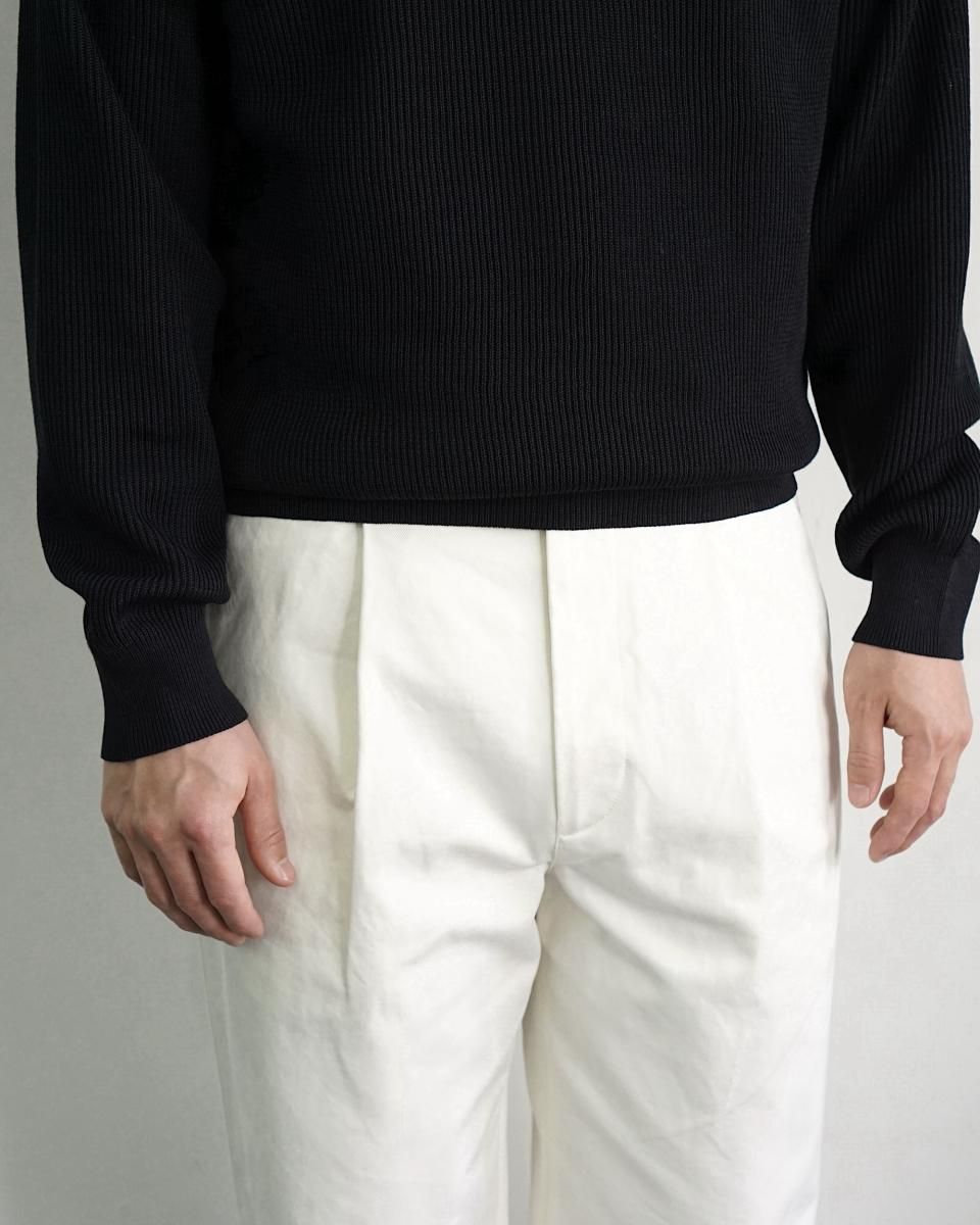 25SS AURALEE WASHED FINX CHINO ONE-TUCK PANTS / A25SP02FC*PT 25SS AURALEE WASHED FINX CHINO ONE-TUCK PANTS / A25SP02FC*PT