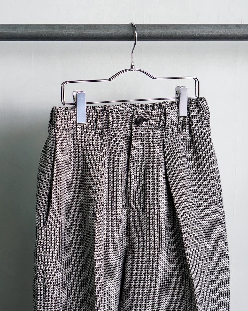 25SS nonnotte Draping Elastic In Tuck Wide Trousers (African 25SS nonnotte Draping Elastic In Tuck Wide Trousers (African