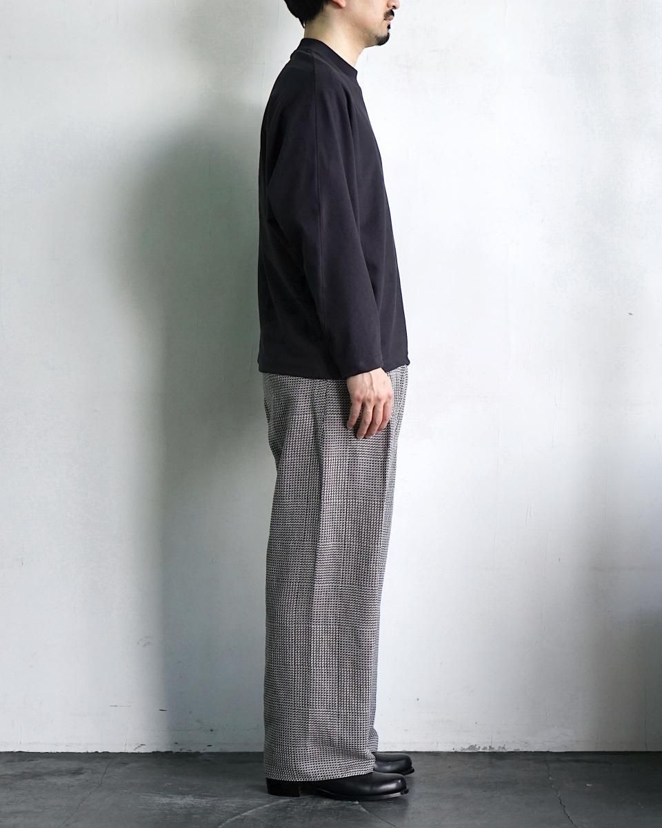 25SS nonnotte Draping Elastic In Tuck Wide Trousers (African