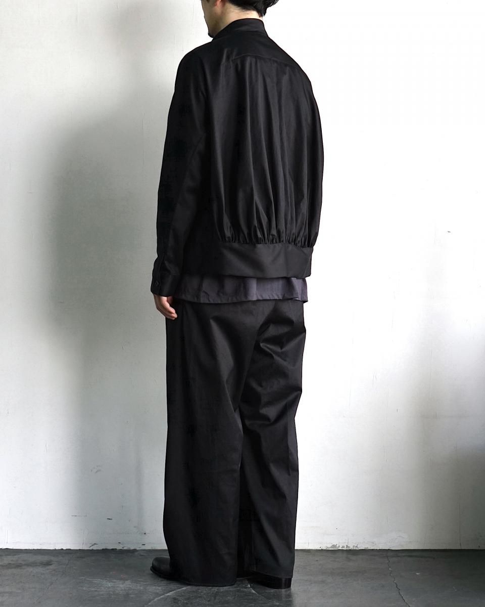 25SS nonnotte Draping Elastic In Tuck Wide Trousers (Suvin