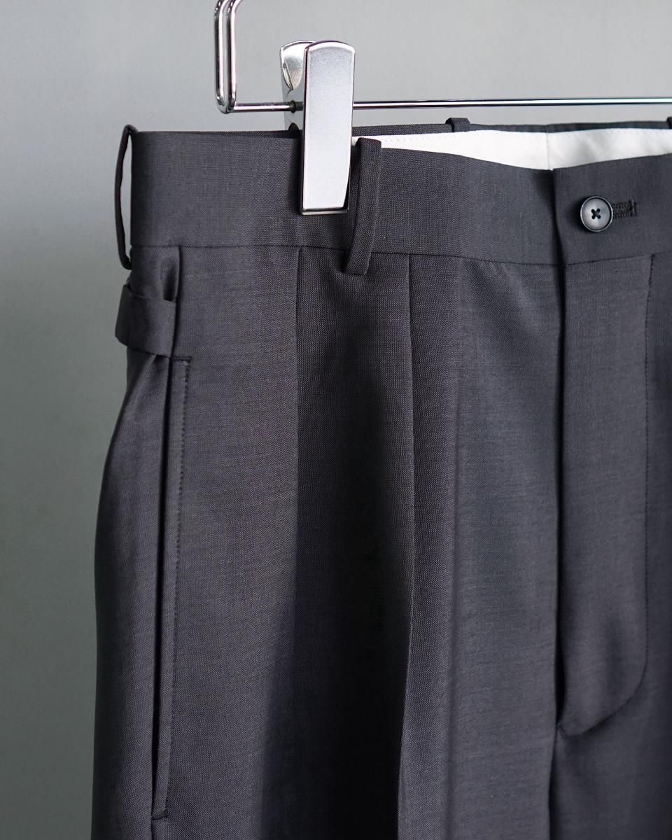 25SS MAATEE&SONS FOREVER SLACKS (WOOL MAHIR SHAMBRAY 25SS MAATEE&SONS FOREVER SLACKS (WOOL MAHIR SHAMBRAY