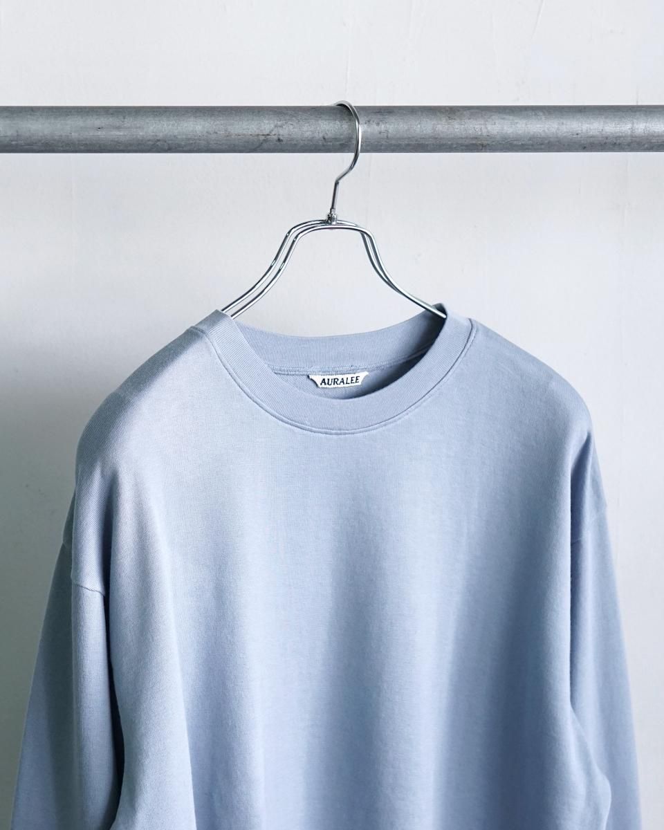 25SS AURALEE SUPER HIGH GAUGE SWEAT P/O / A25SP03CU*CL#GH 25SS AURALEE SUPER HIGH GAUGE SWEAT P/O / A25SP03CU*CL#GH