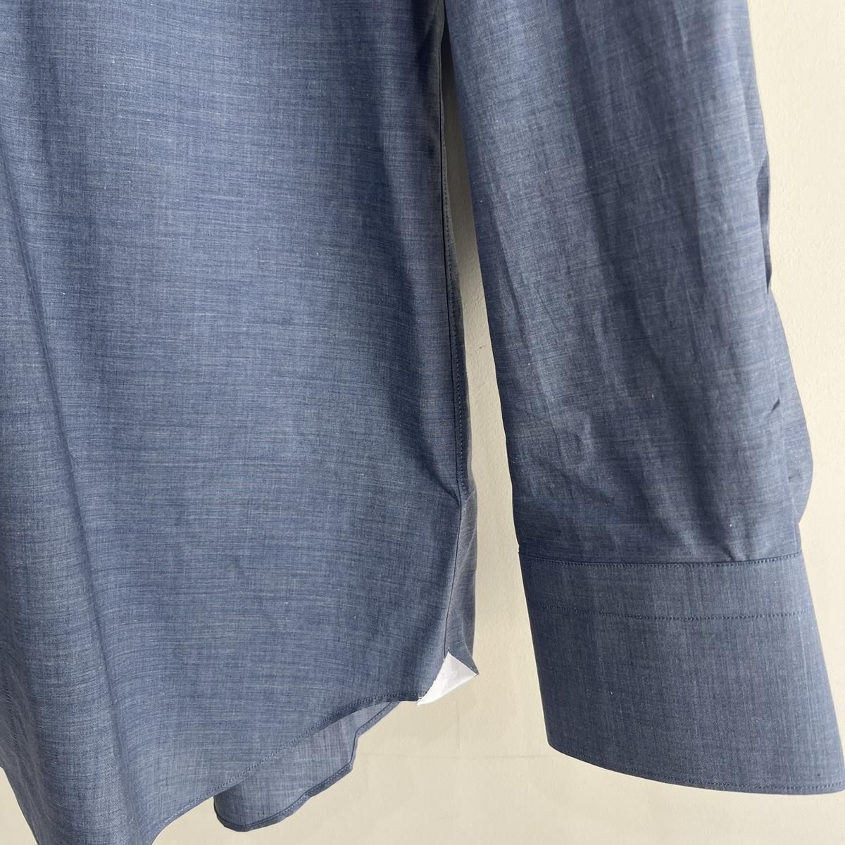 セール30%off】フィナモレ シャンブレー隠しボタンダウン