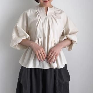 TENNE HANDCRAFTED MODERN volume sleeve tuck pullover /0028*SL#IT