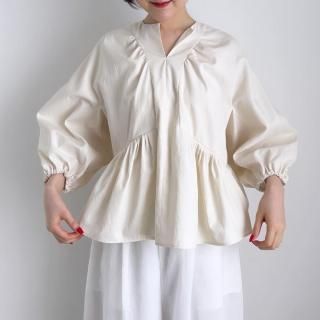 10 HANDCRAFTED MODERN volume sleeve tuck pullover /0028*SL#IT