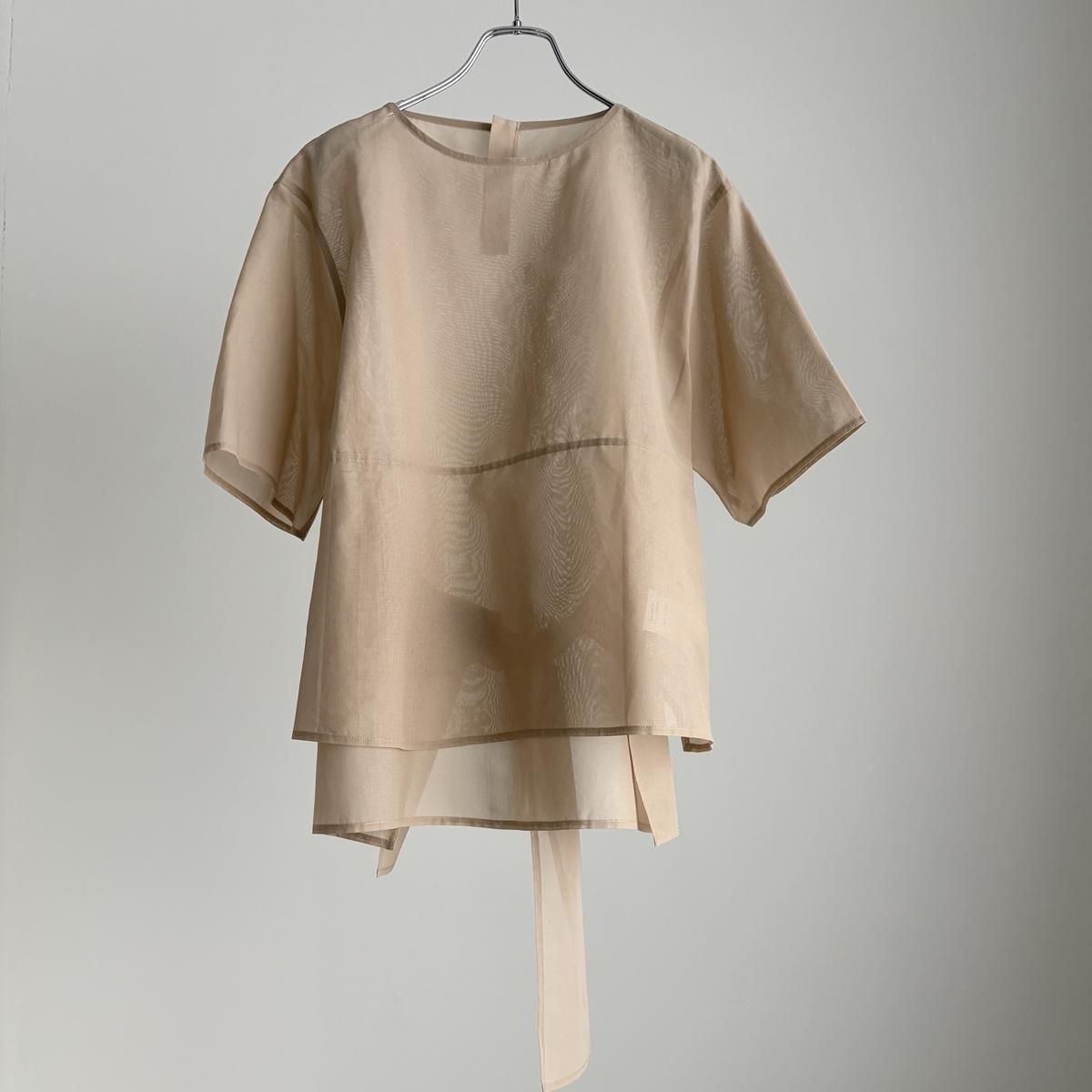 TENNE HANDCRAFTED MODERN organza half sleeve pullover /008