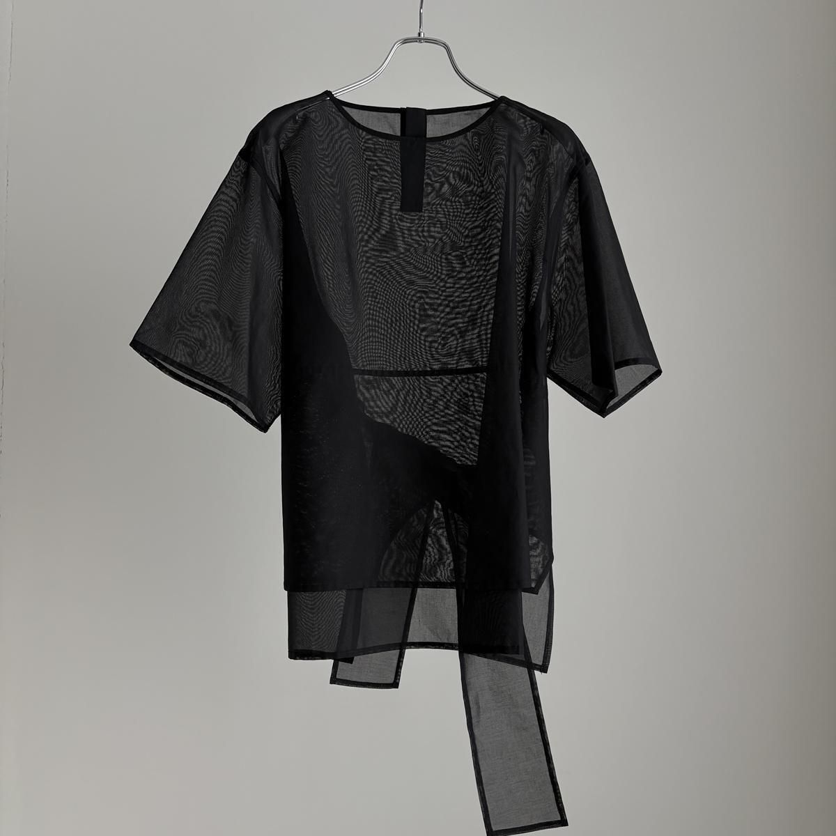 TENNE HANDCRAFTED MODERN organza half sleeve pullover /008