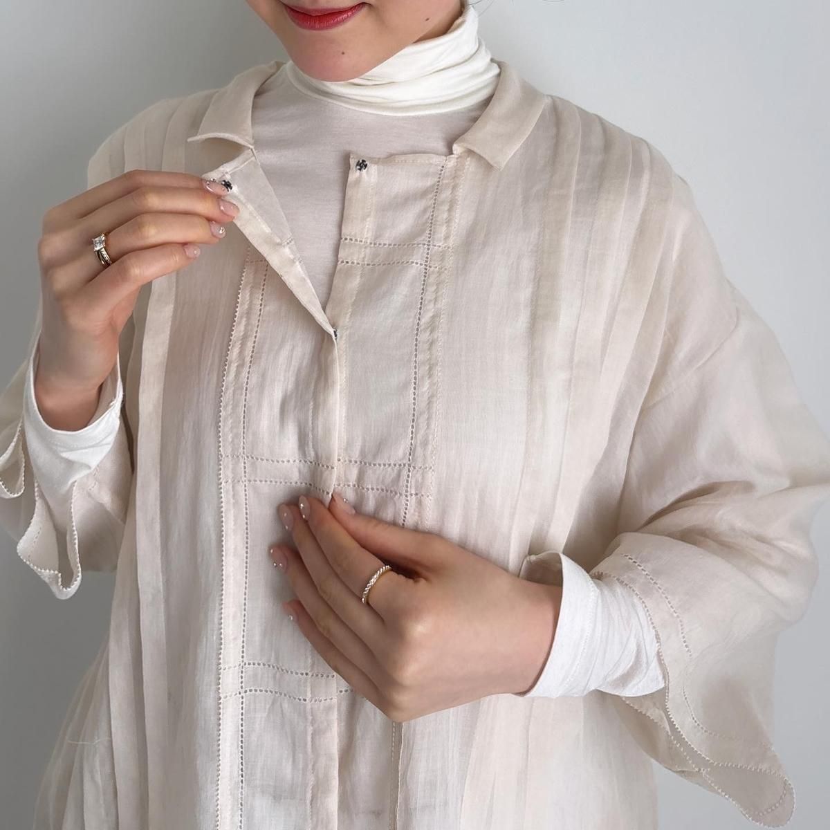 ANTIPAST Cotton Lawn Blouse (蜂モチーフつき)/LB101*SL#IT