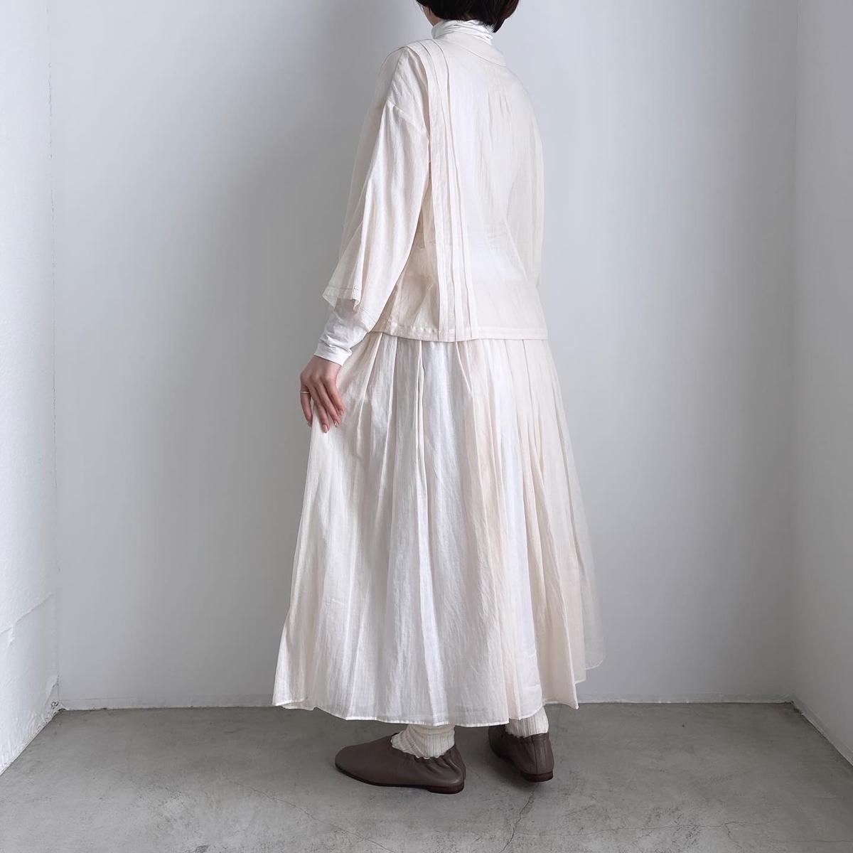 ANTIPAST COTTON LAWN SKIRT ローンスカート　蜂モチーフ ANTIPAST Cotton Lawn Skirt (蜂モチーフ付定番SK)/LS78K*SK#IT