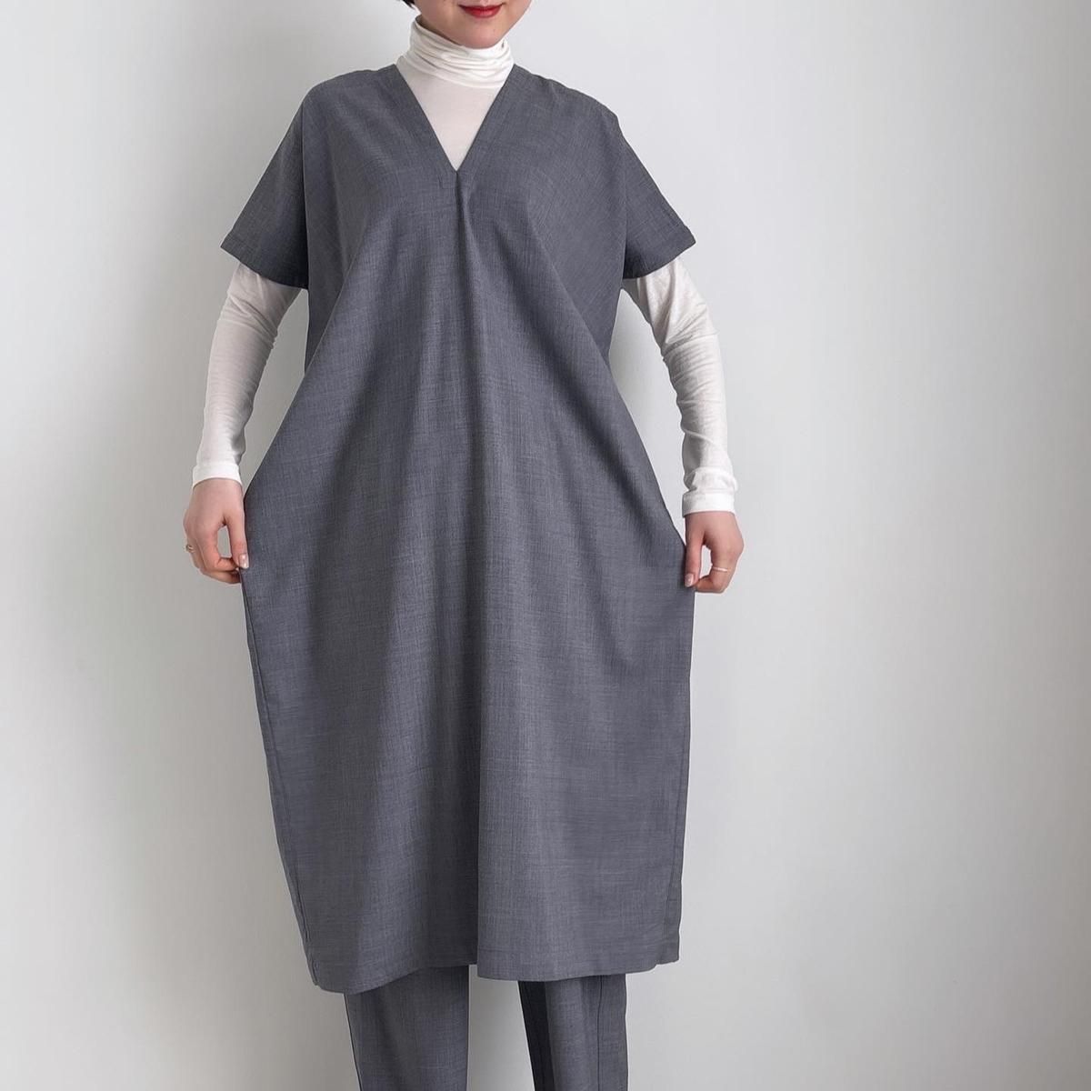 holk dress (wool tropical)/016*OP#IT - ARTHUR FASHION WORLD