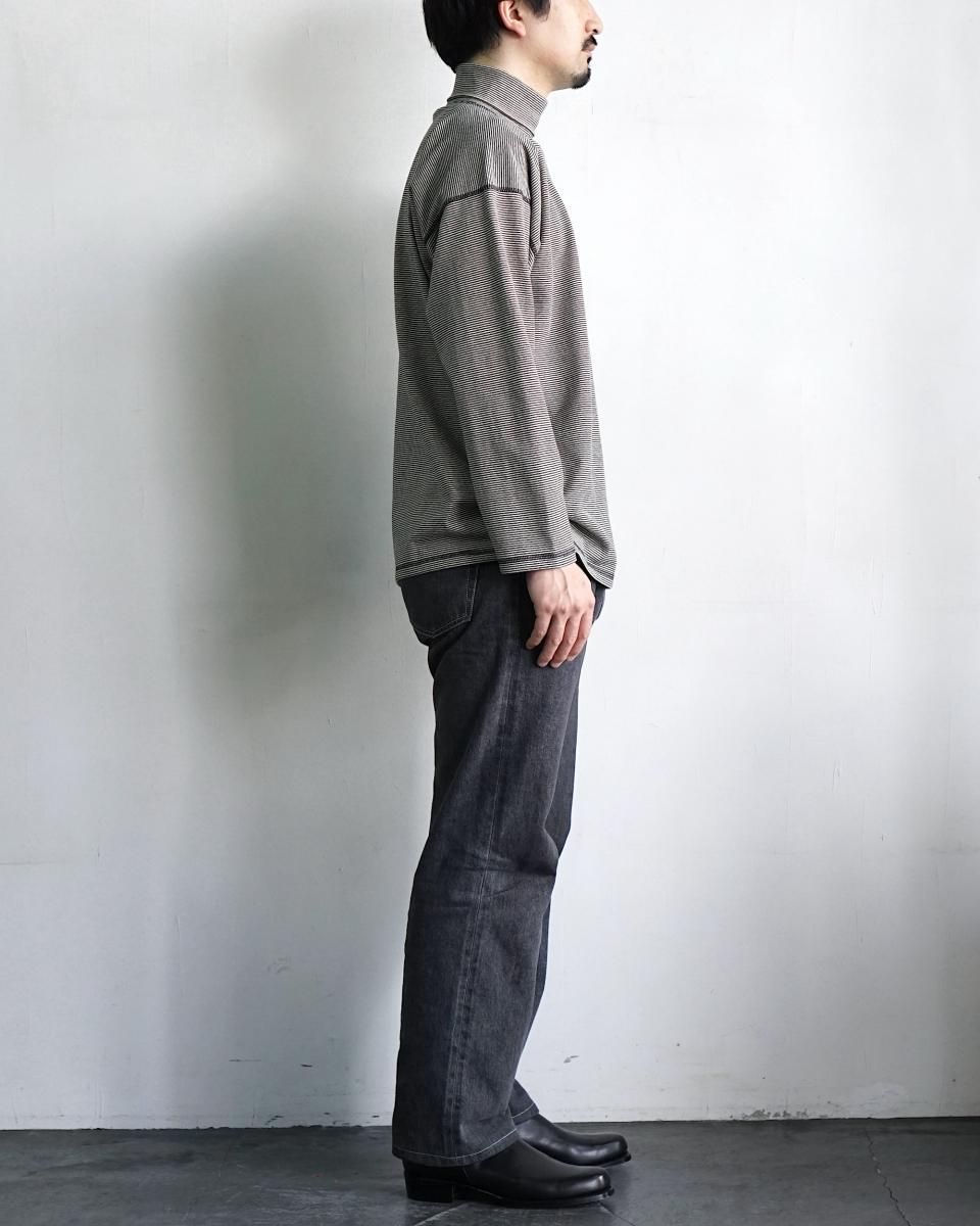 Olde Homesteader YOUTH MOIRE STRIPE JERSEY TURTLE NECK LONG Olde Homesteader YOUTH MOIRE STRIPE JERSEY TURTLE NECK LONG
