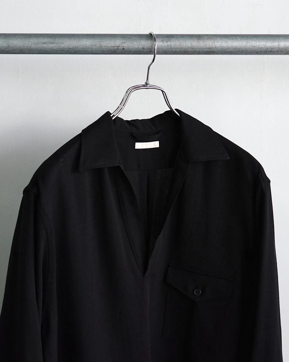 25SS ULTERIOR TA/L MESH SKIPPER SHIRT / ULSH54-KA196-A*SL#GH 25SS ULTERIOR TA/L MESH SKIPPER SHIRT / ULSH54-KA196-A*SL#GH