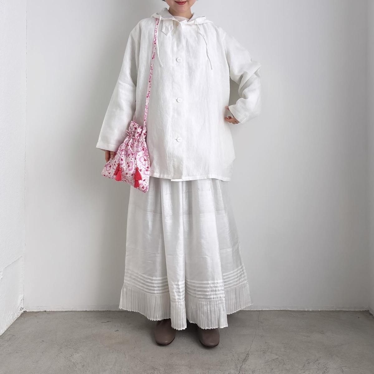 【BONJOUR MADAME】カコウフードブルゾン BUNON Kahdi Linen Hood Blouson/BN2532*BR#IT - ARTHUR FASHION