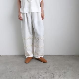 BUNON Kahdi Linen  Crochet Cocoon Pants/BN2535*PT#IT