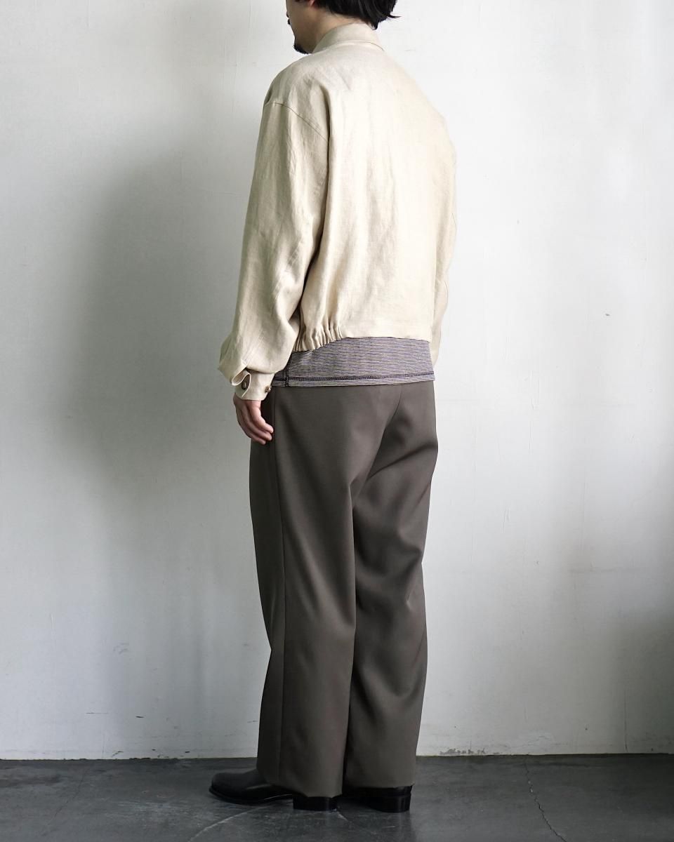 25SS The CLASIK INVERTED PLEATS TROUSER(HIGH DENCE WOOL GABARDINE