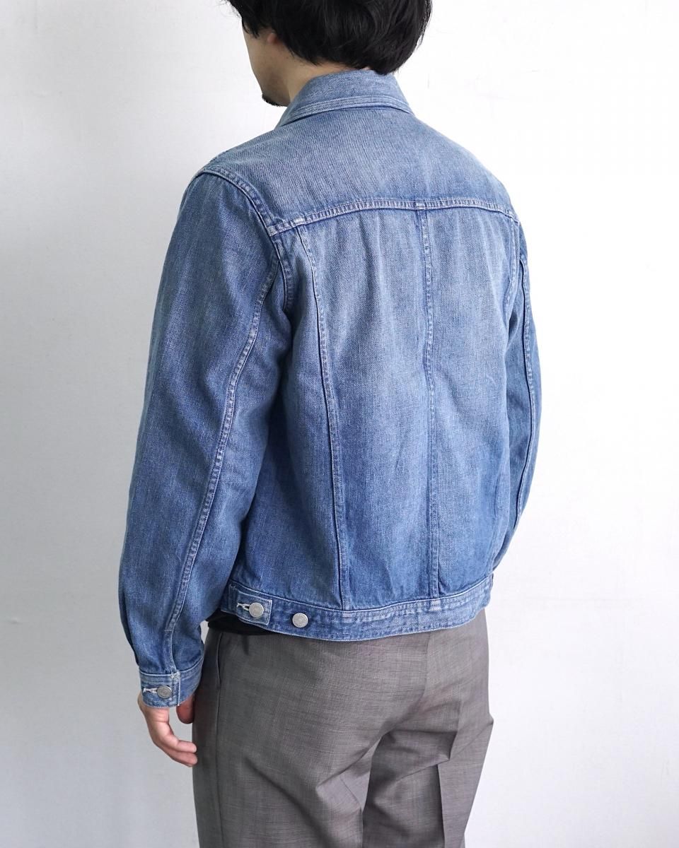 25SS AURALEE SELVEDGE FADED LIGHT DENIM BLOUSON / A25SB01DE 25SS AURALEE SELVEDGE FADED LIGHT DENIM BLOUSON / A25SB01DE