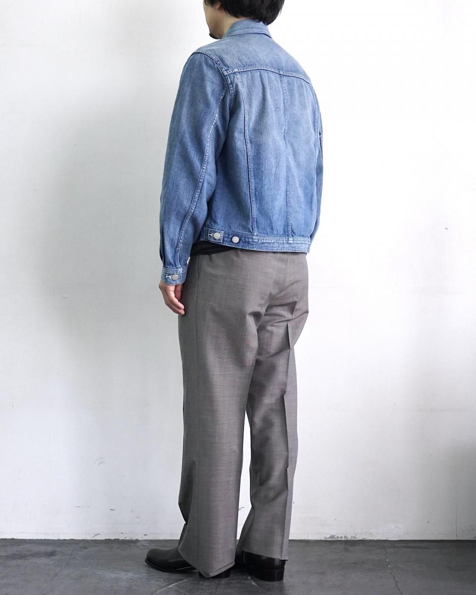 25SS AURALEE SELVEDGE FADED LIGHT DENIM BLOUSON / A25SB01DE 25SS AURALEE SELVEDGE FADED LIGHT DENIM BLOUSON / A25SB01DE
