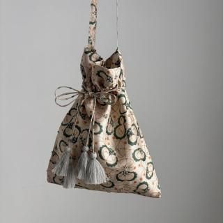 BUNON Embroidery Drawstring Shoulder Bag/BN2509*BG#IT