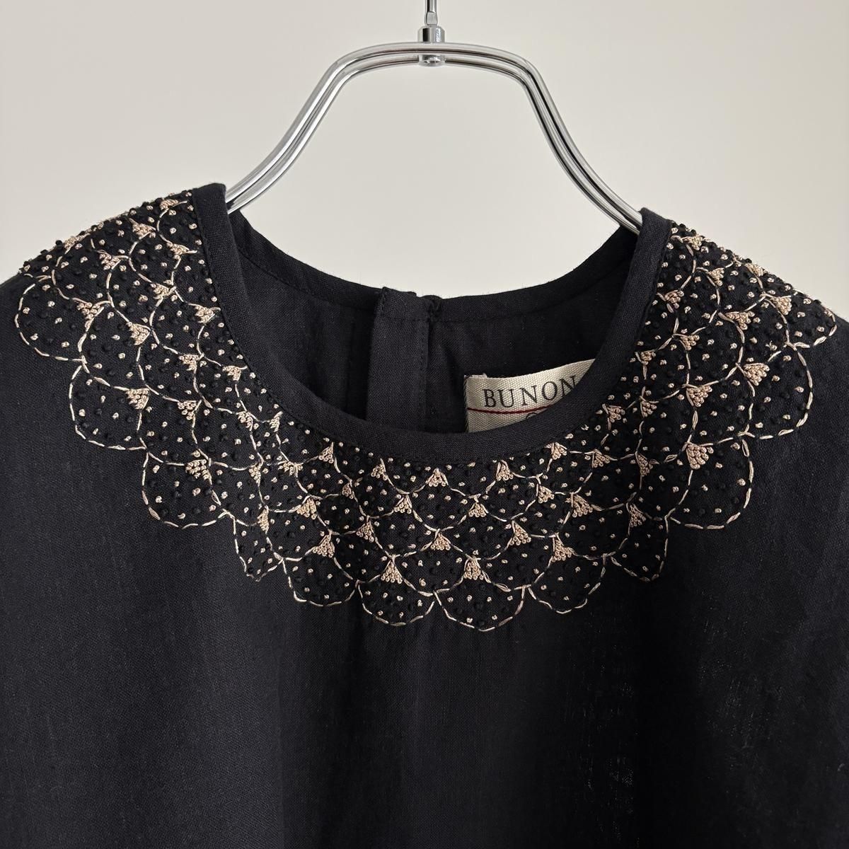 【新品】BUNON(ブノン) Embroidery Tシャツ ホワイト 完売品◎BUNONブノン Embroidery Woven Tシャツ ホワイト - メルカリ