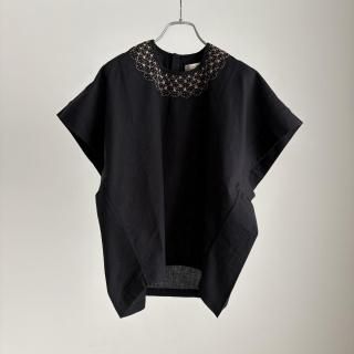 ブノン　トップス BUNON ブノン 別注!! PinTuck RuffleCollar