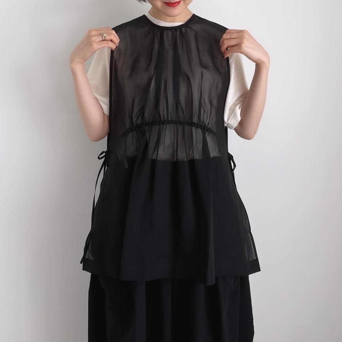 TENNE HANDCRAFTED MODERN organza 2way short dress /005*OP#IT