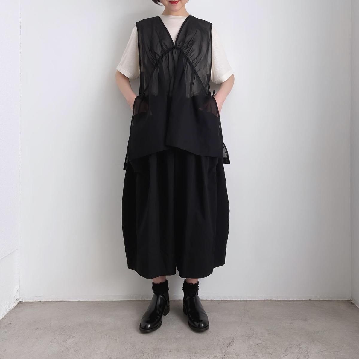 TENNE HANDCRAFTED MODERN オーガンジー2WAYショート TENNE HANDCRAFTED MODERN organza 2way short dress /005*OP#IT