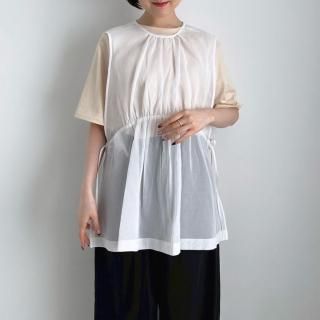 TENNE HANDCRAFTED MODERN organza 2way short dress /005*OP#IT