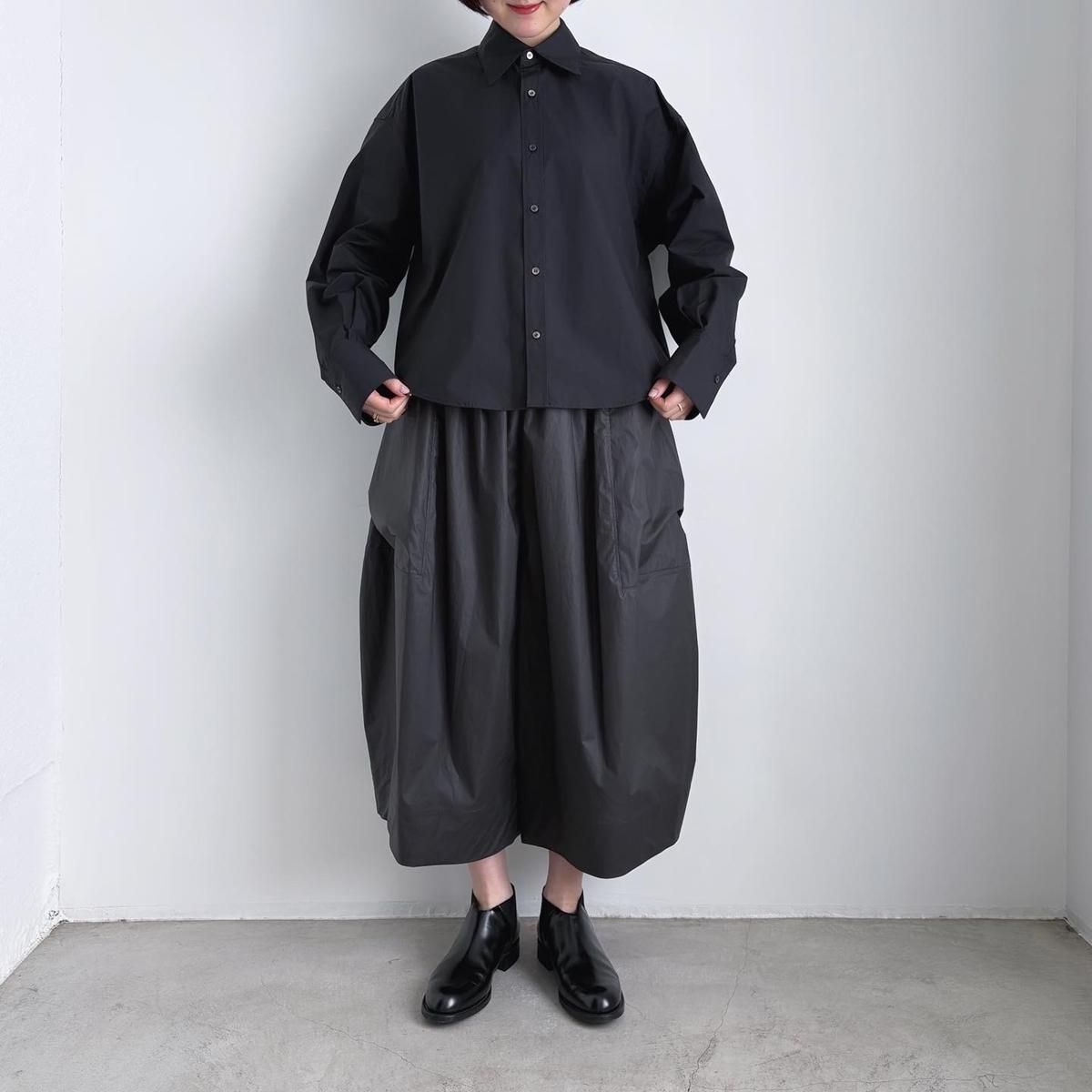 TENNE HANDCRAFTED MODERN big pocket culottes(coating cotton
