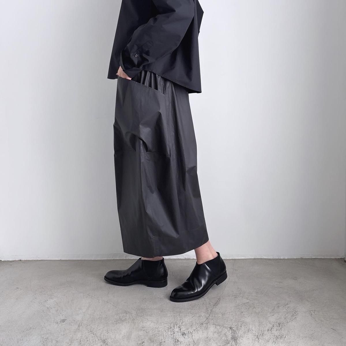TENNE HANDCRAFTED MODERN ビッグポケットキュロット ブラック