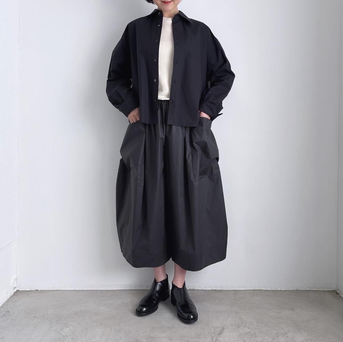 【激安通販 オンラインショップ】日用品 HANDCRAFTED TENNE MODERN cotton culottes(coating pocket big パンツ